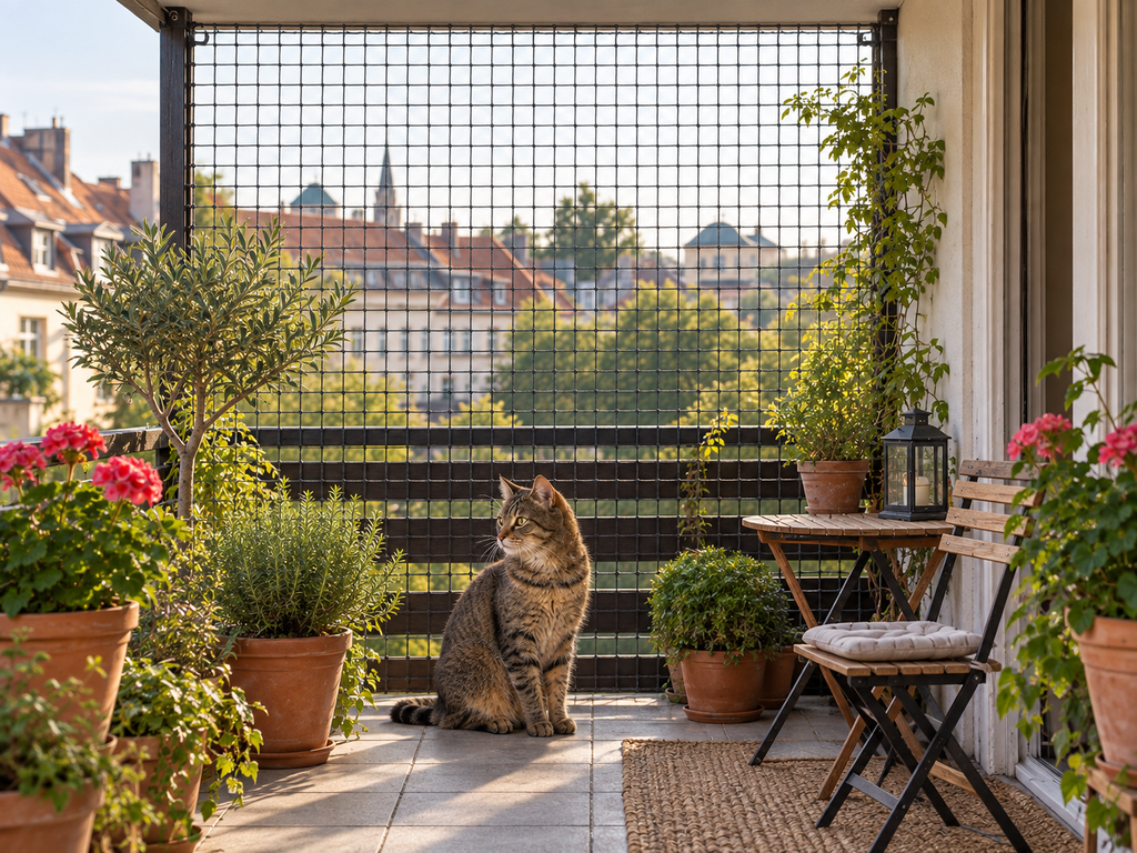 Katzennetz drahtverstärkt, bissfest