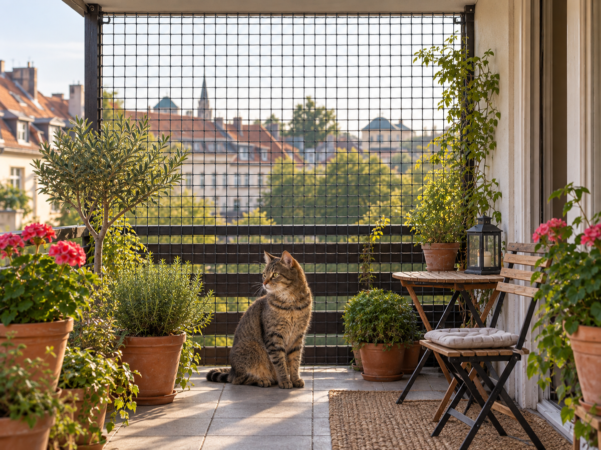 Katzennetz drahtverstärkt, bissfest