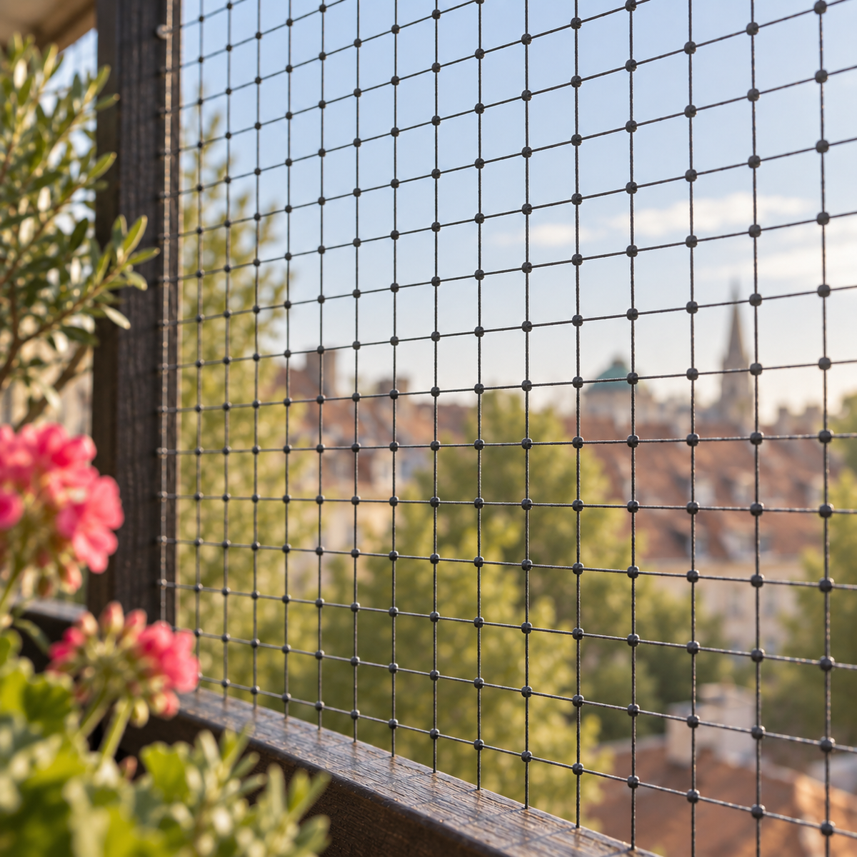 Katzennetz drahtverstärkt, bissfest