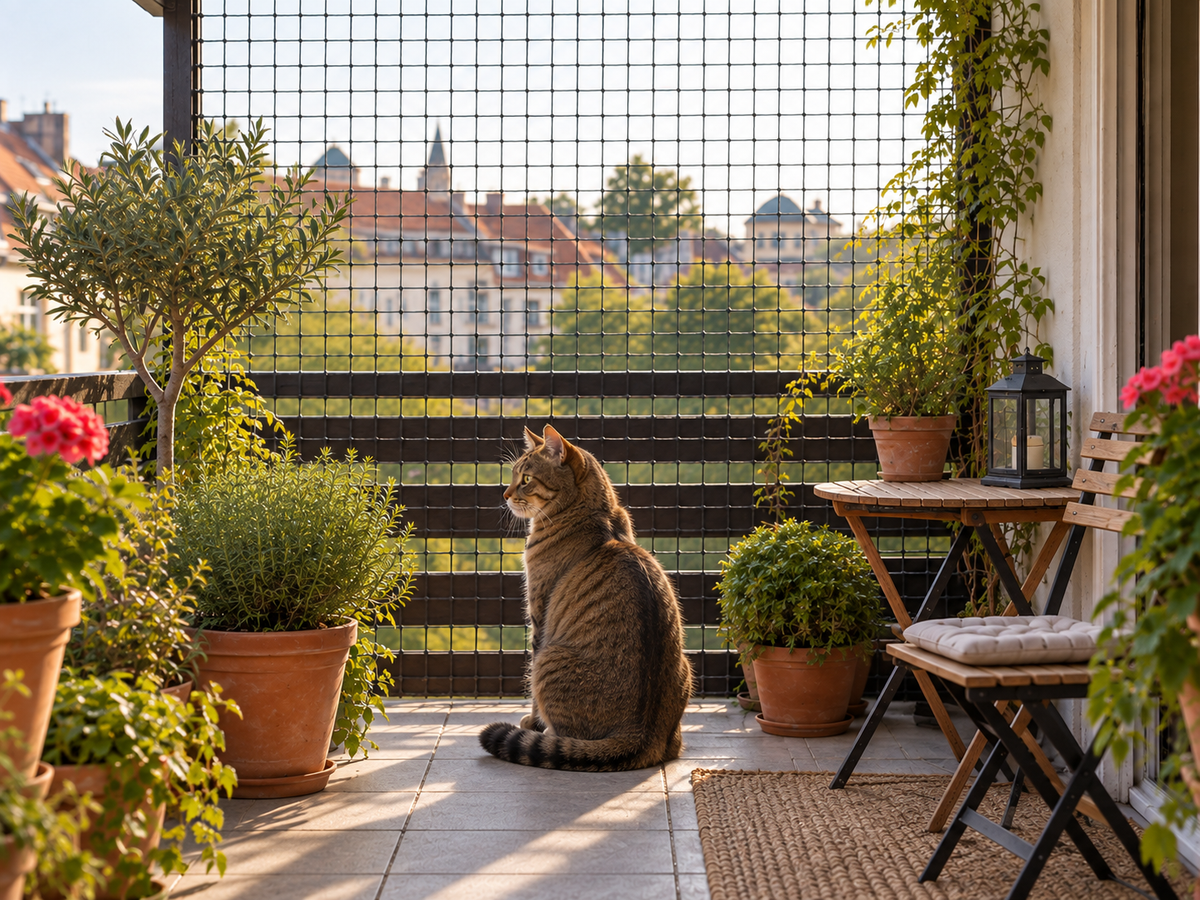 Katzennetz drahtverstärkt, bissfest