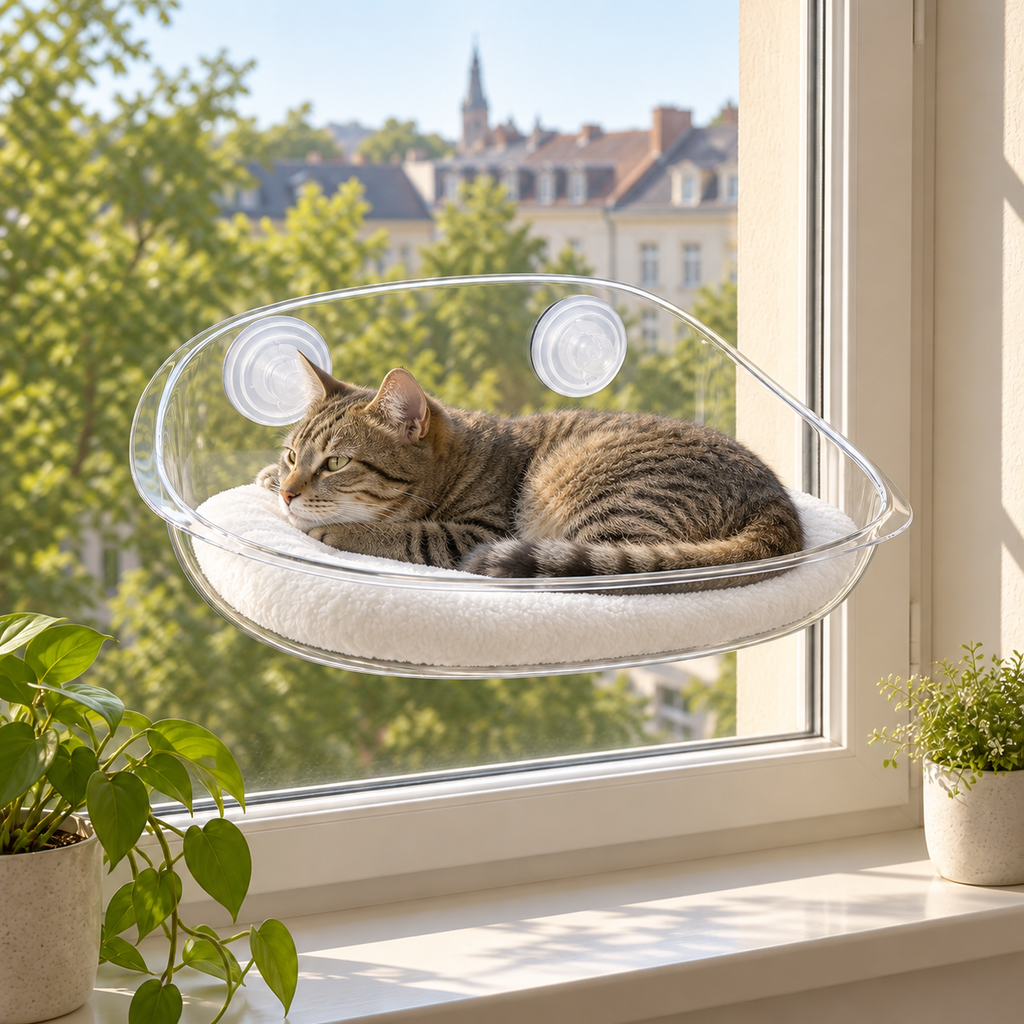 Katzen-Hängematte fürs Fenster, 50 × 30 cm