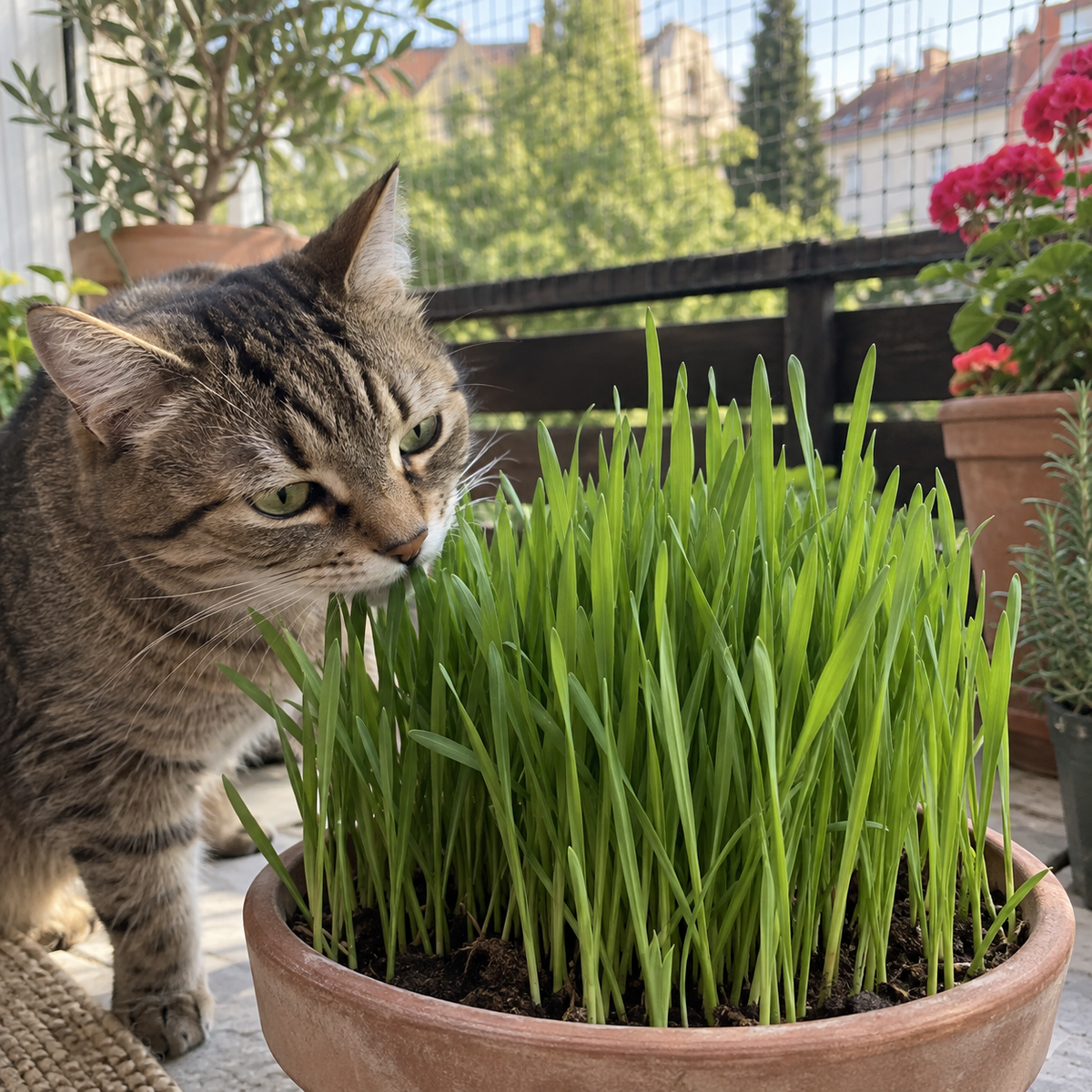 Katzengras-Pflanzset Balkon