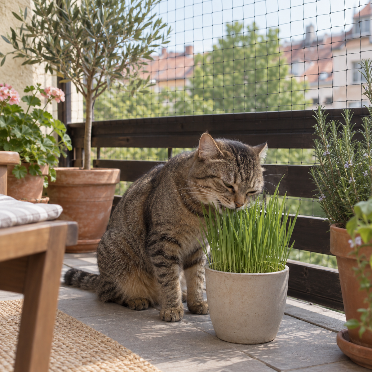 Katzengras-Pflanzset Balkon