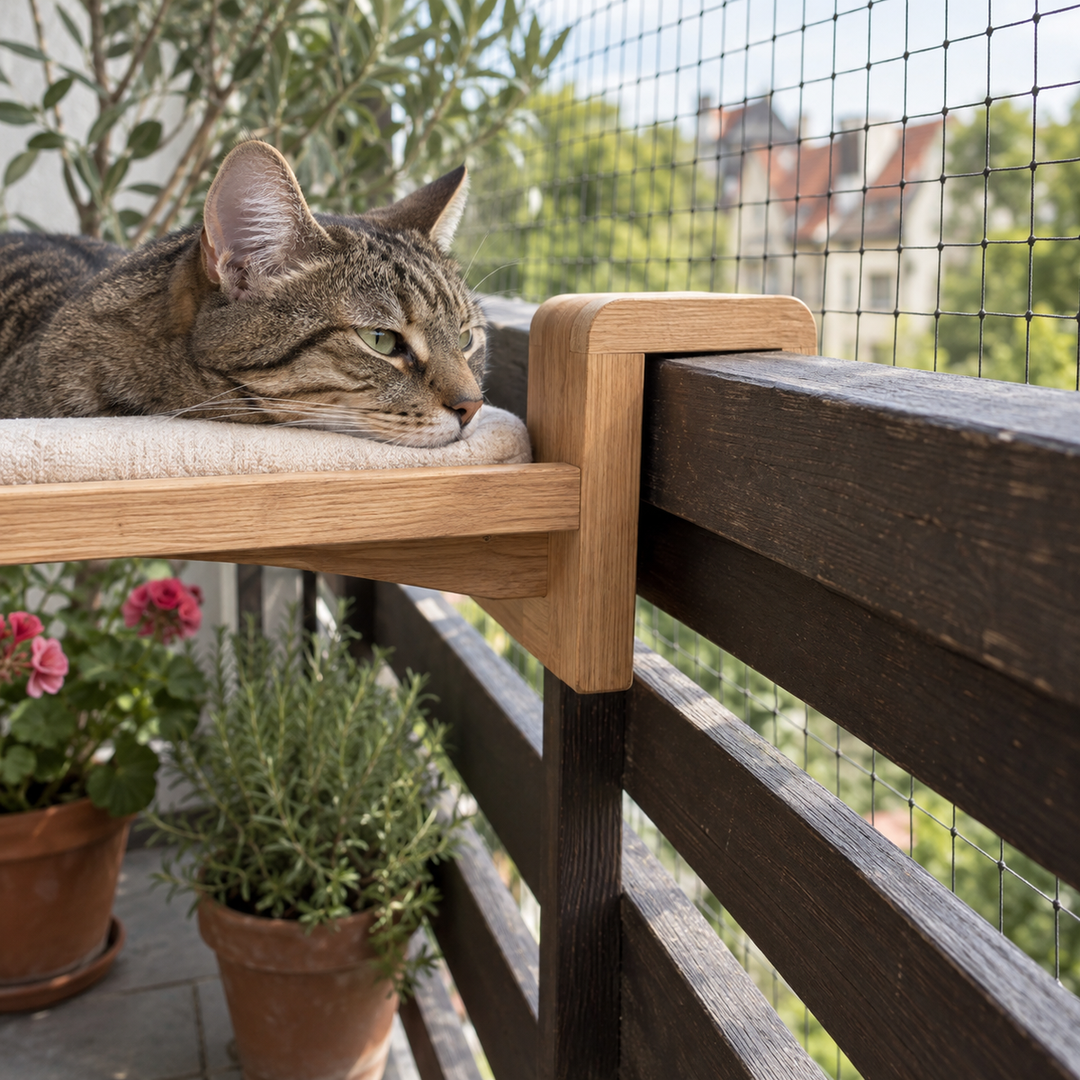 Fenster-Liegebrett mit Sicht