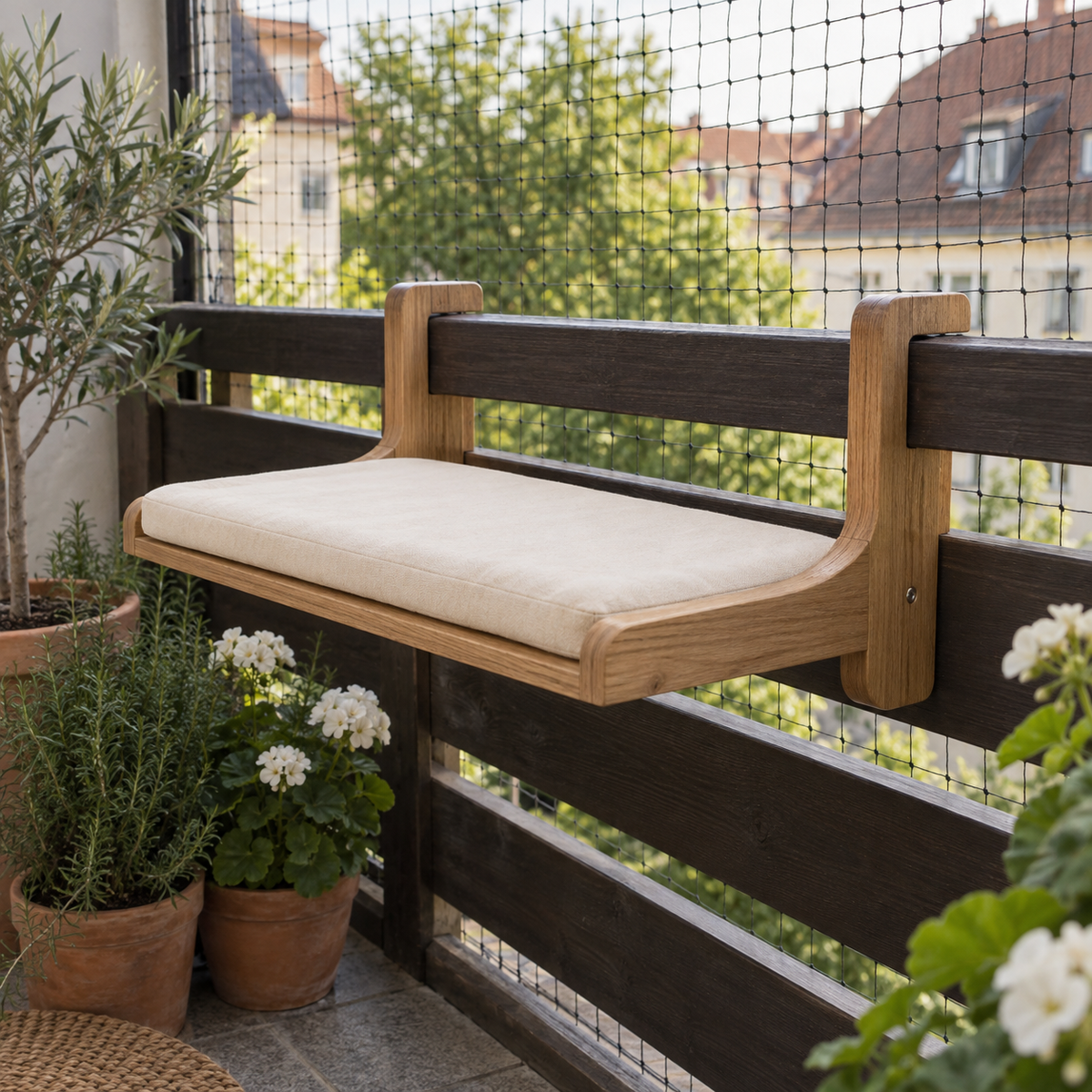 Fenster-Liegebrett mit Sicht
