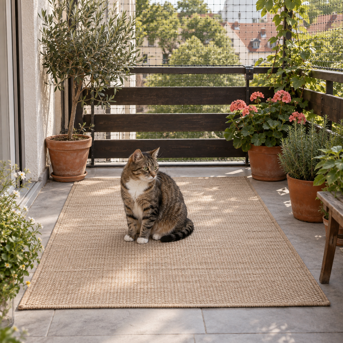 Wetterfester Outdoor-Teppich