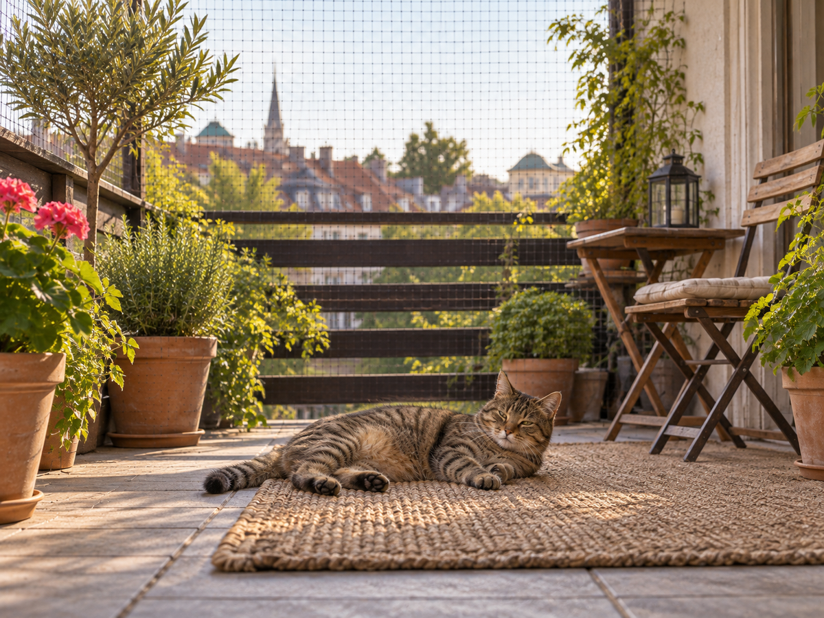 Katzennetz engmaschig (für Kitten)