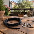 Spannseil-Set mit Karabinern 20 m